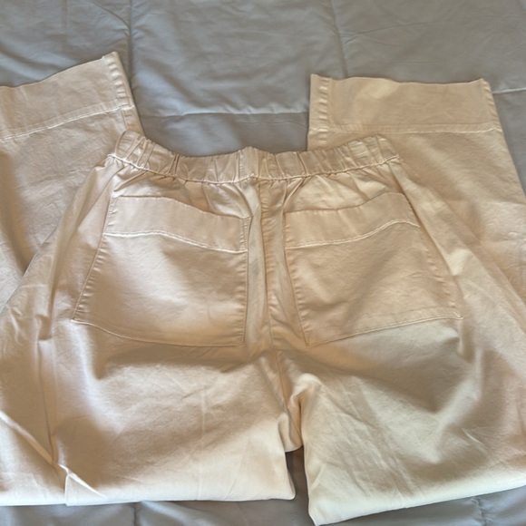 Everlane The Easy Pant Cotton Wide-Leg Pull On Elastic Waist Trousers M - Picture 8 of 8